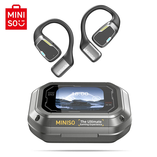 AI  M98 Wireless Headphones OWS Sports Bluetooth Earphones Gaming Headset AI Translator Earbuds APP LCD Touch Screen IPX5